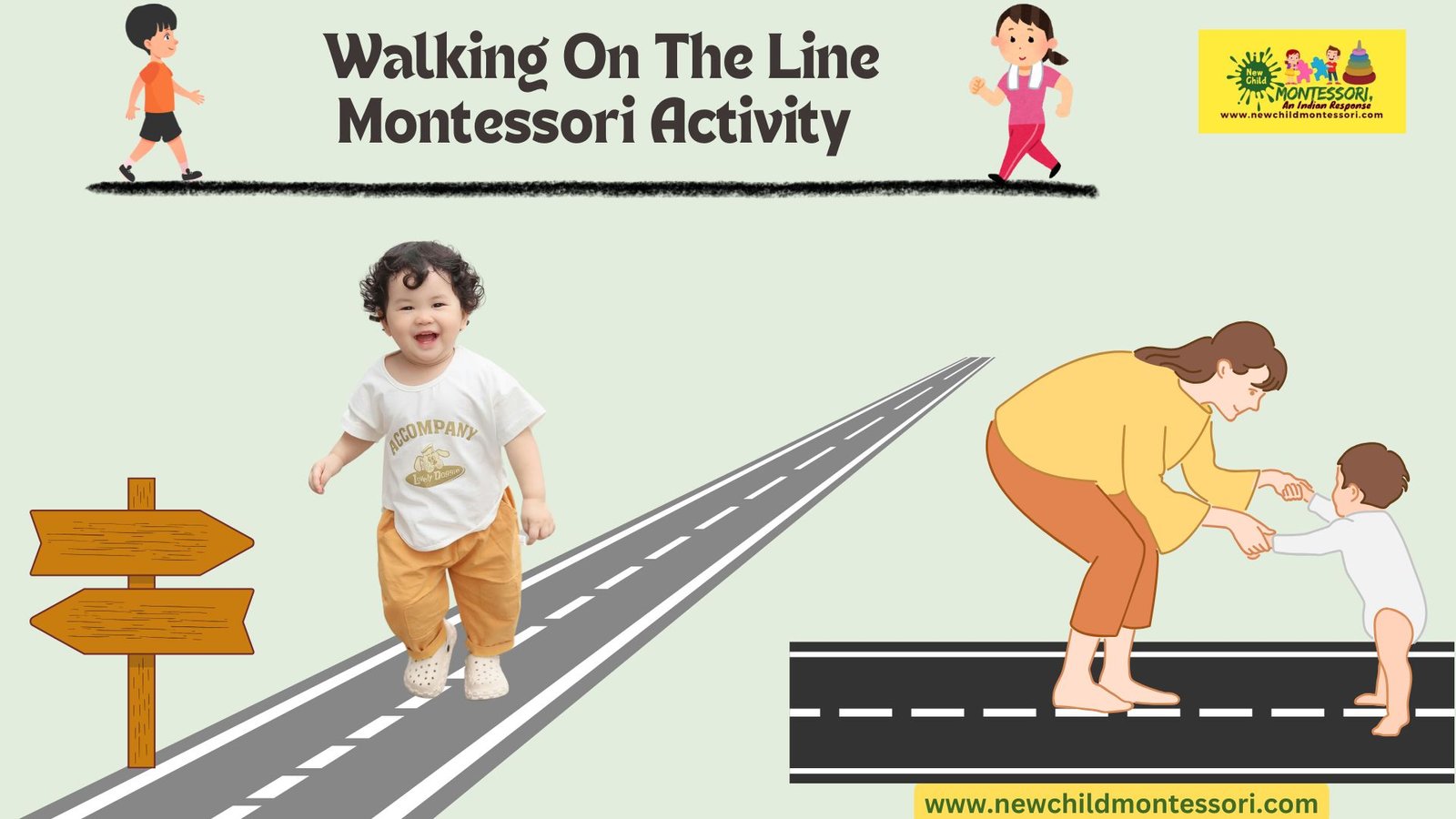 Walking On The Line Montessori Activity